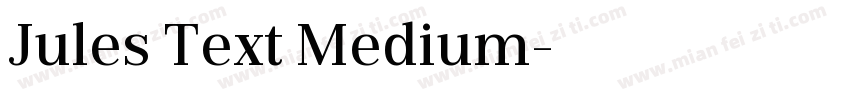 Jules Text Medium字体转换
